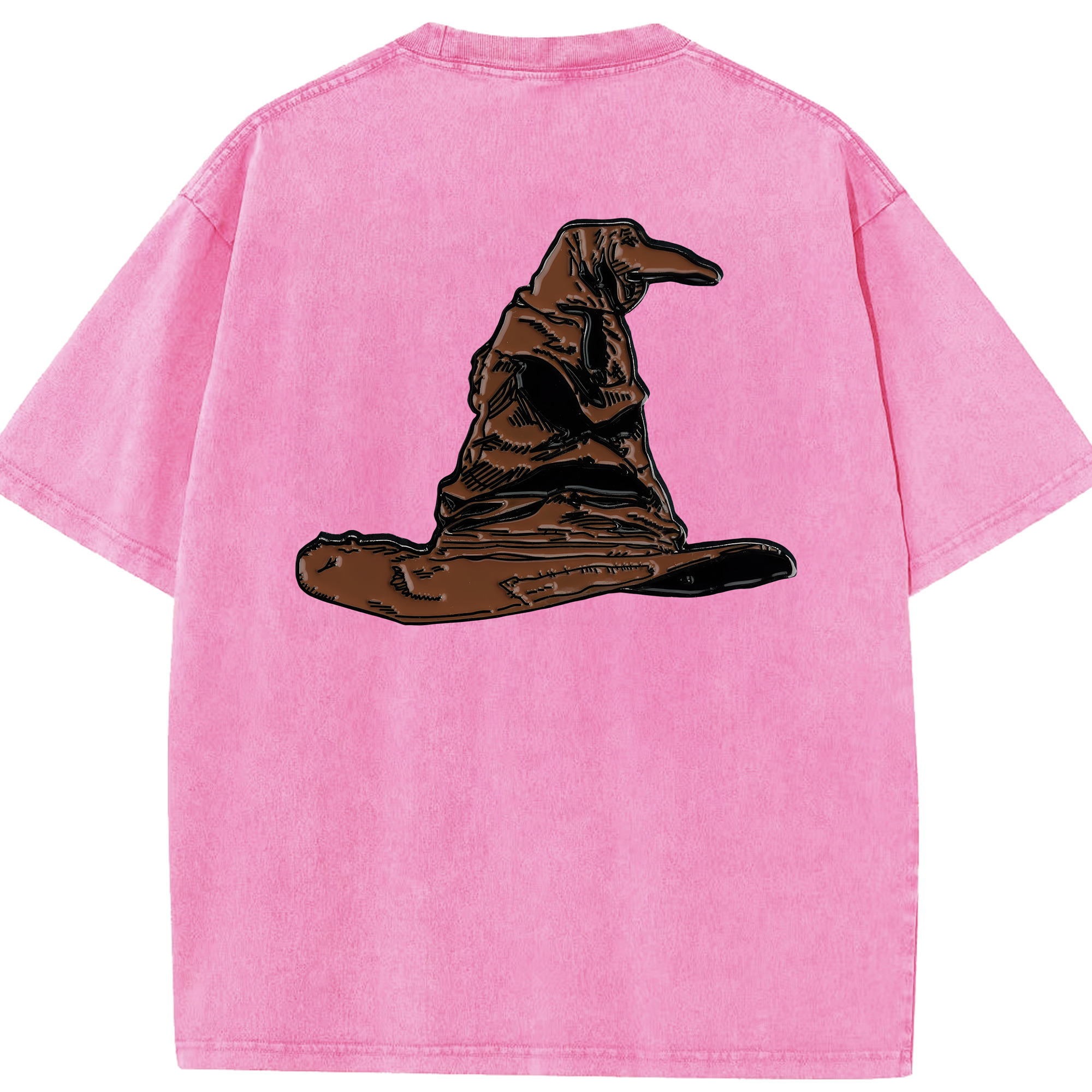 （画像用） Harry Potter ハリー・ポッターシリーズ 綿100% ヴィンテージ風 半袖Tシャツ（背面プリント）